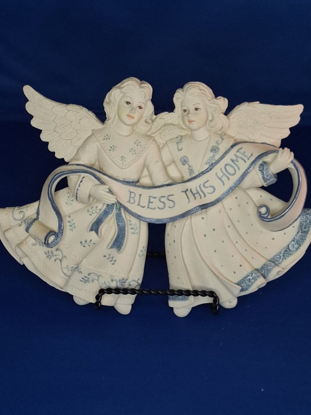 Vintage Sarah's Angels "Savannah & Michela" Wall Plaque | Bless This Home 30418